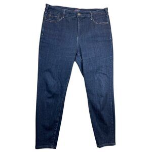 NYDJ Jeans Womens 16 Plus Blue AMI Skinny Leggings Lift Tuck